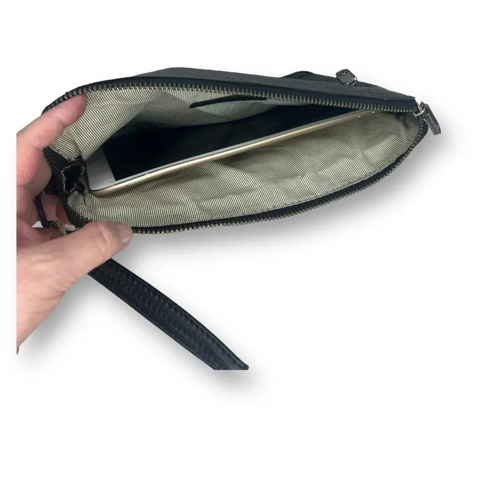 Spikes & Sparrow Tablet Case Black Buffalo Leather iPad Sleeve Zipper Bag 11x9.5